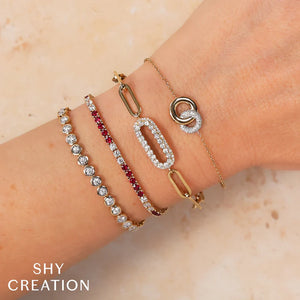 1.50ctw Diamond Bezel Tennis Bracelet