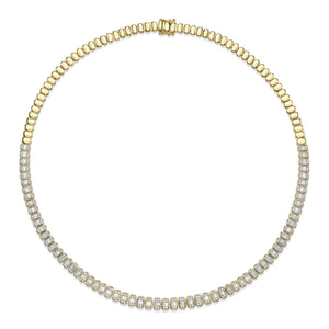 3.07ctw Diamond Baguette Necklace
