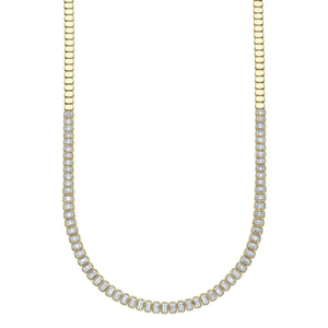 3.07ctw Diamond Baguette Necklace