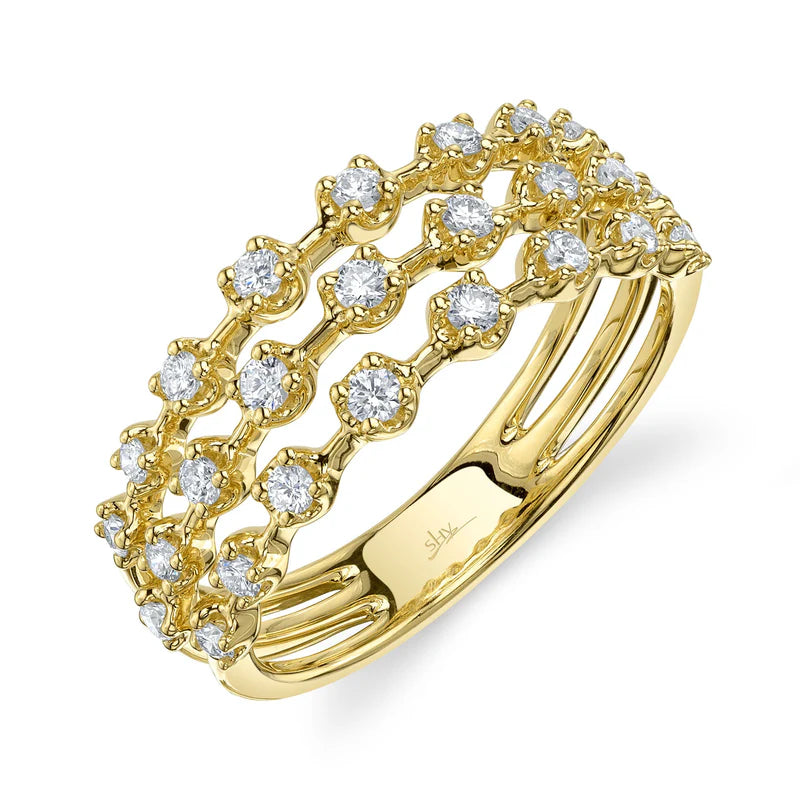 0.45ctw Diamond Crown Setting Ring