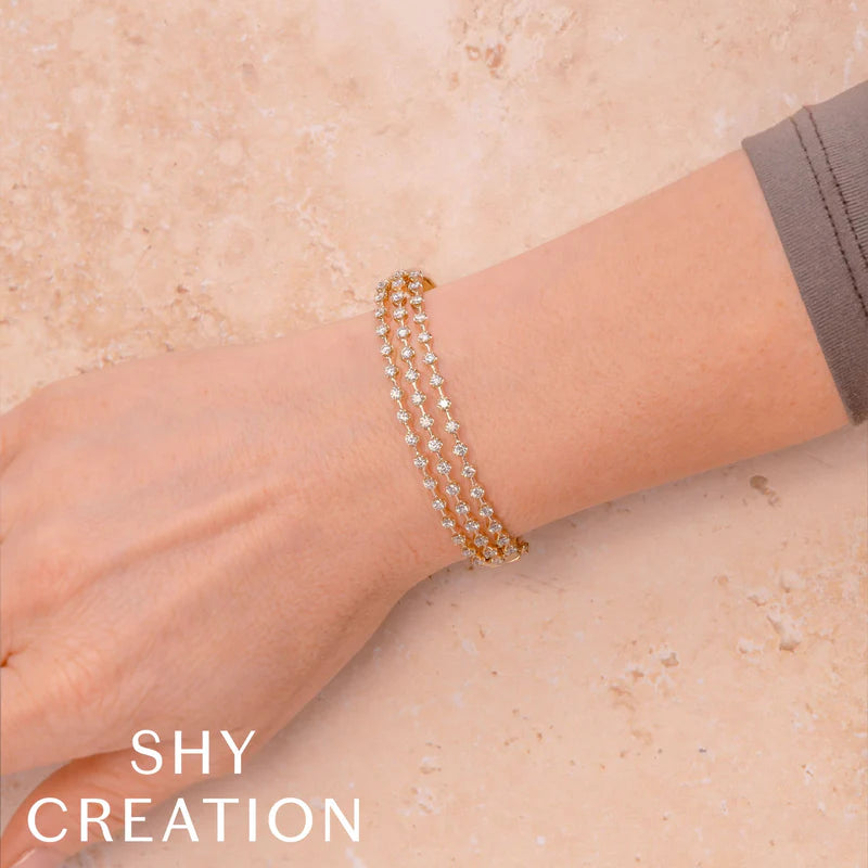 2.24ctw Diamond Crown Setting Bangle