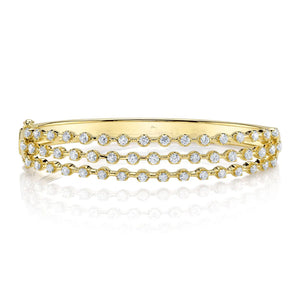 2.24ctw Diamond Crown Setting Bangle