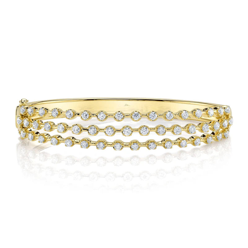 2.24ctw Diamond Crown Setting Bangle