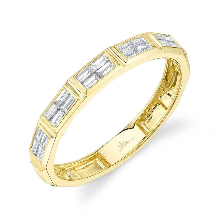 0.30ctw Diamond Baguette Geo Cut Band