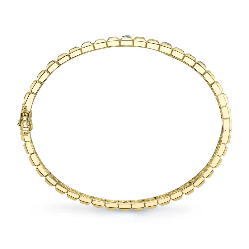 0.36ctw Diamond Geo Cut Bangle