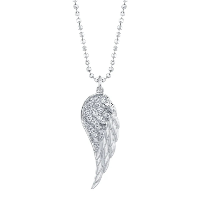 0.21ctw Diamond Angel Wing Necklace