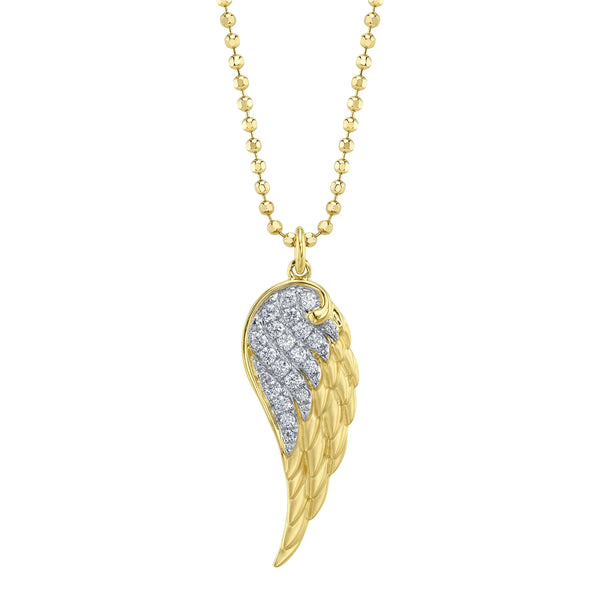 0.21ctw Diamond Angel Wing Necklace