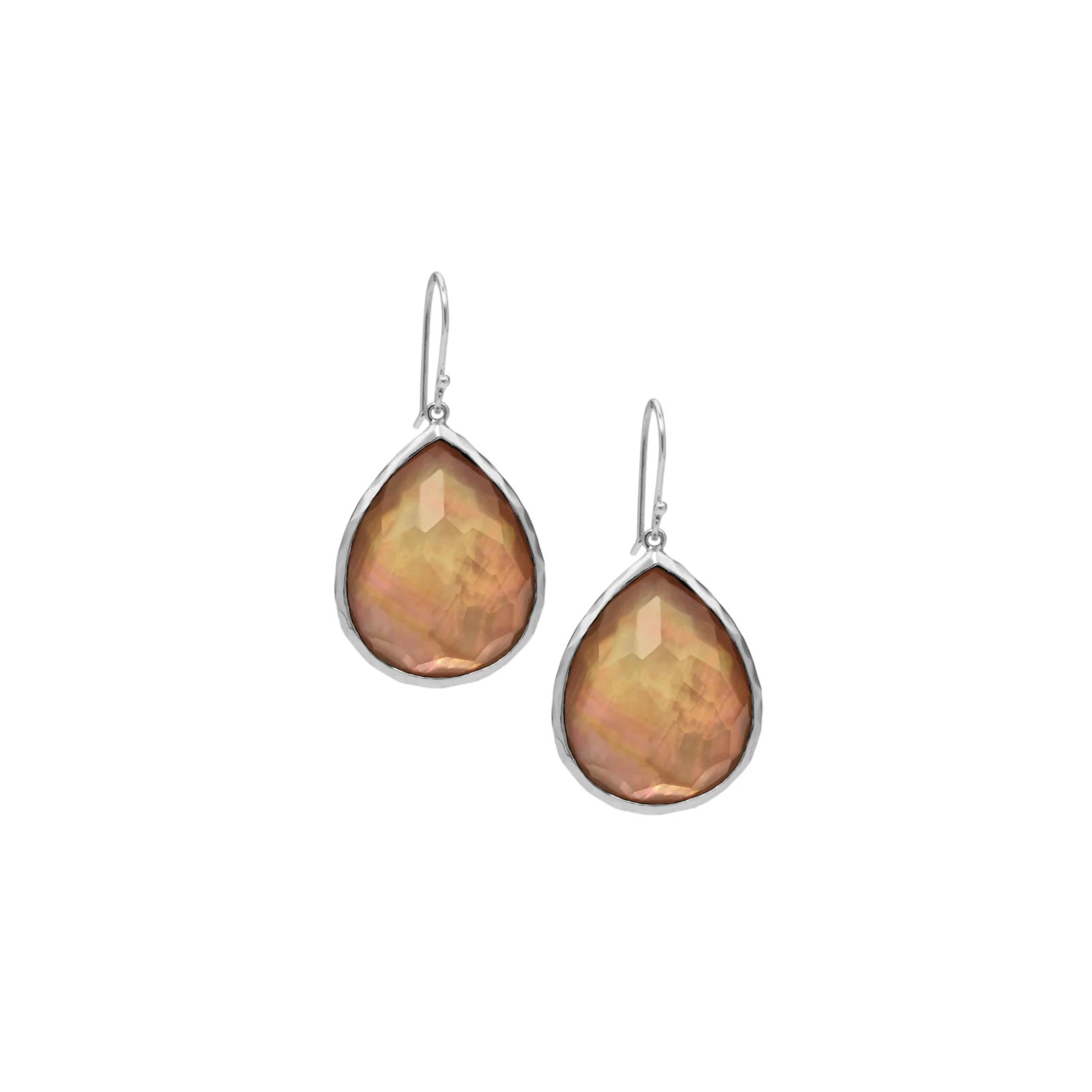 Large Teardrop Earrings in Sterling Silver