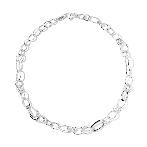 Short Cherish Link Necklace in Sterling Silver