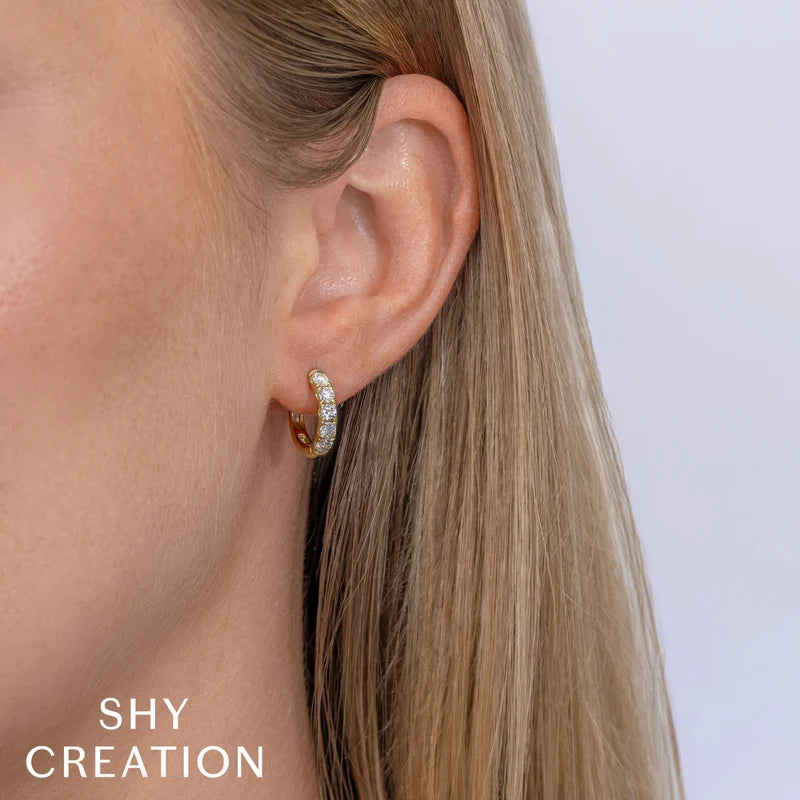 0.81ctw Diamond Huggie Earrings
