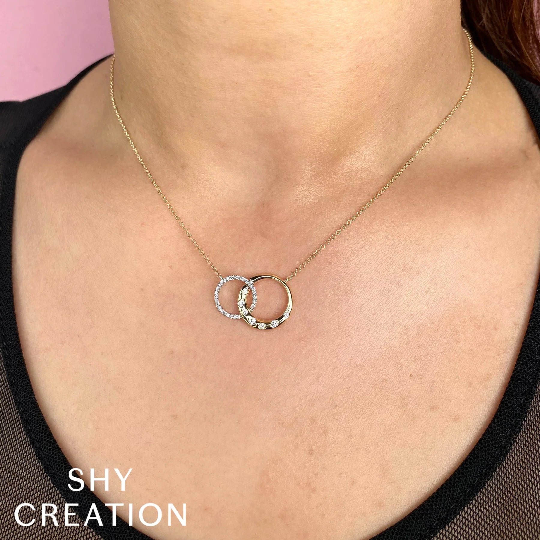 0.16ct Diamond Circle Necklace