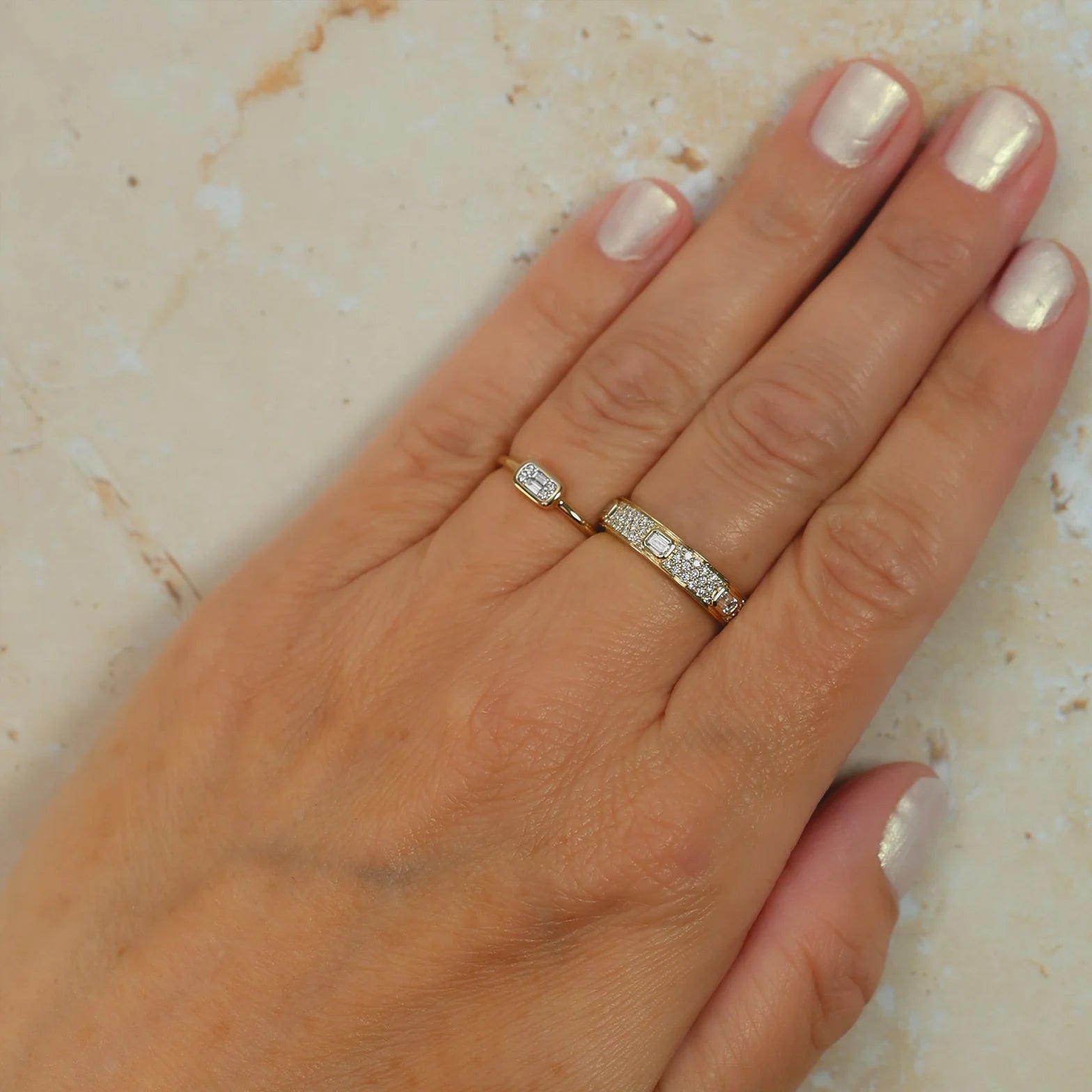 0.07ctw Diamond Baguette Ring