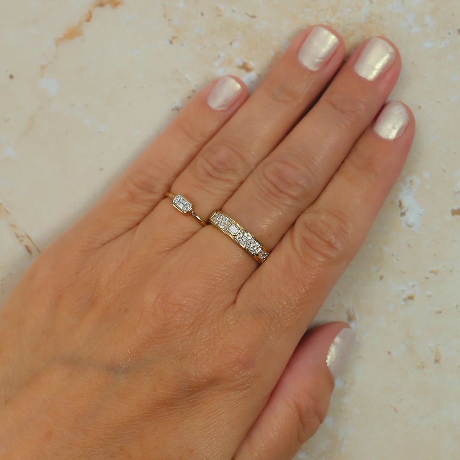 0.07ctw Diamond Baguette Ring