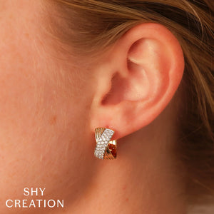 0.80ctw Diamond Hoop Earring