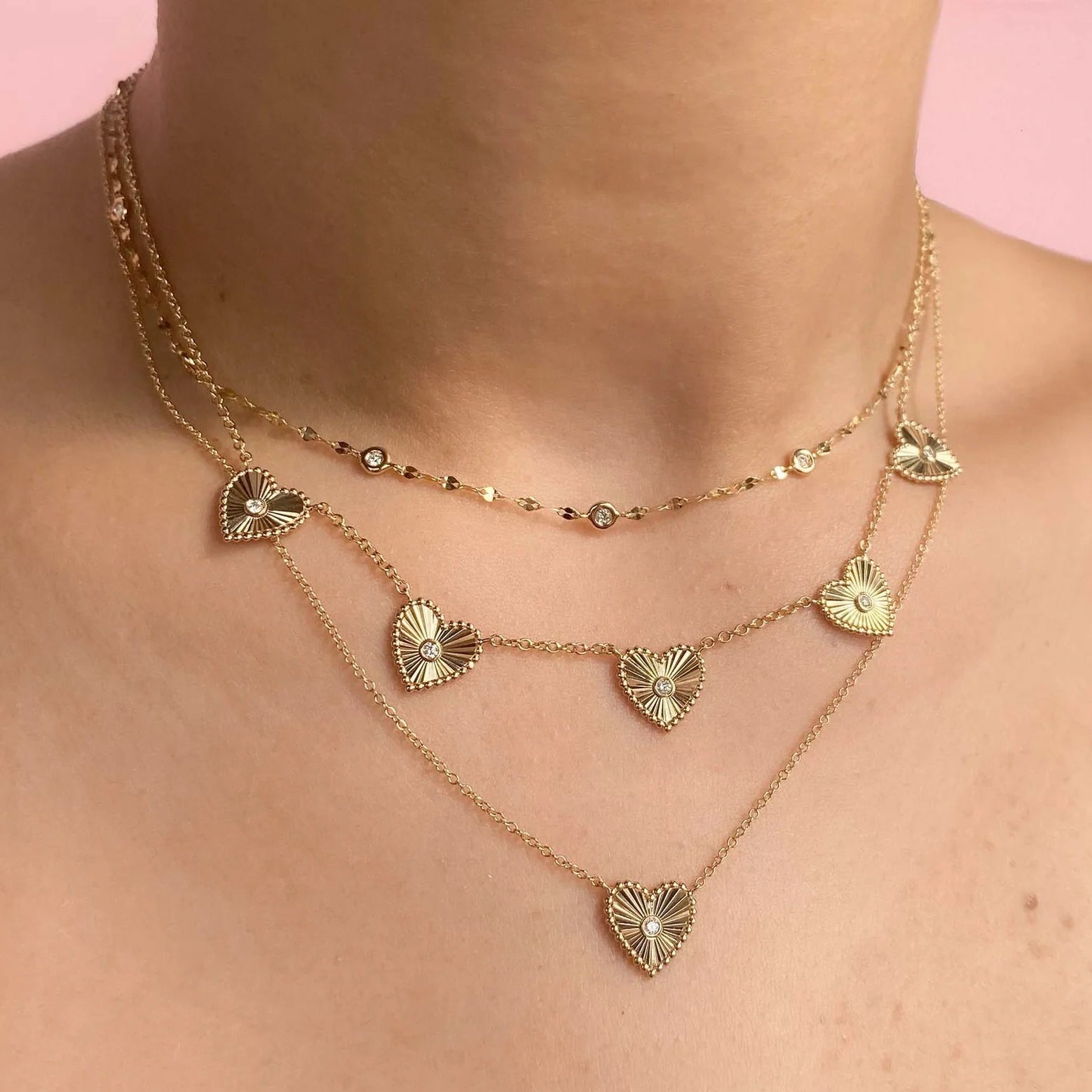 0.20ctw Diamonds By The Yard Necklace