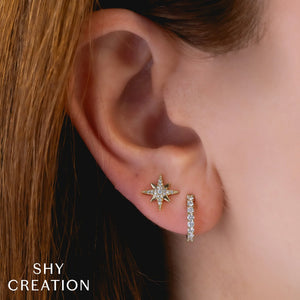 0.34ctw Diamond Huggie Earrings