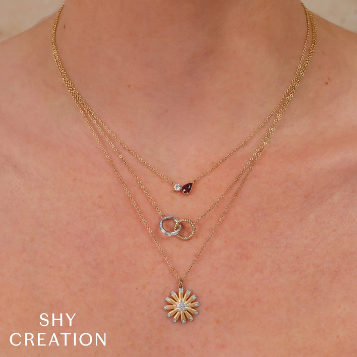 0.14ct Diamond Circle Necklace