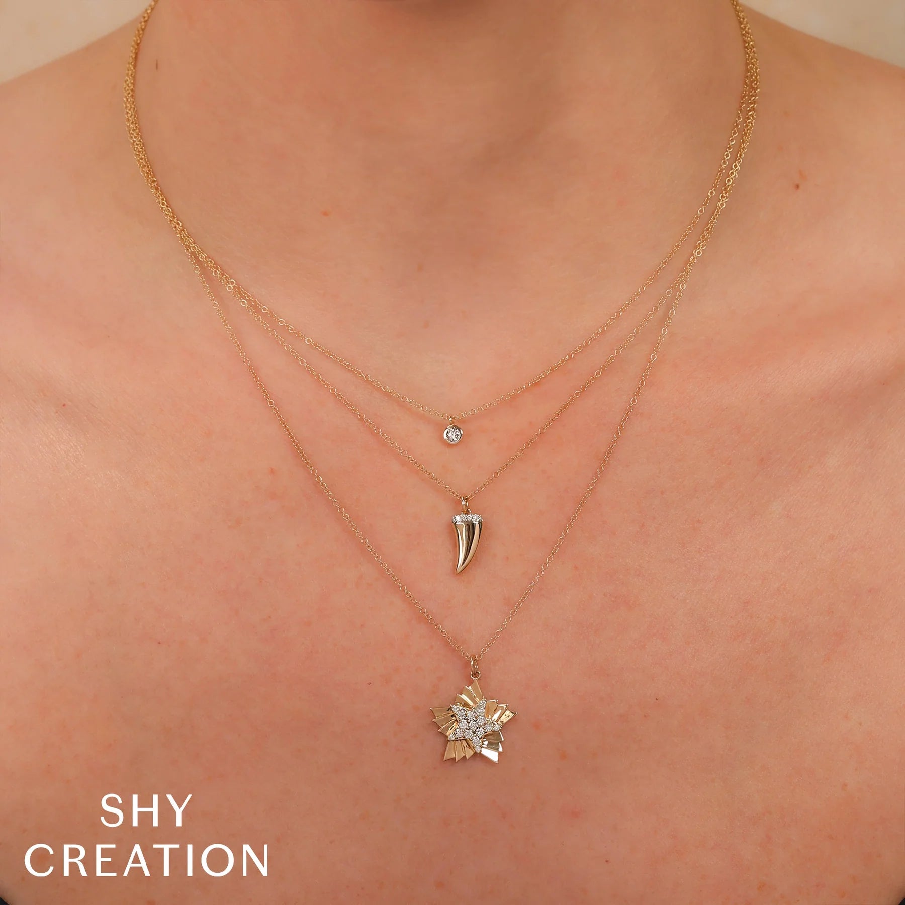 0.02ctw Diamond Bezel Necklace