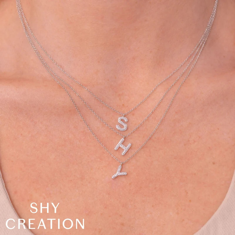 0.10ctw Diamond Pave Necklace - Initial D