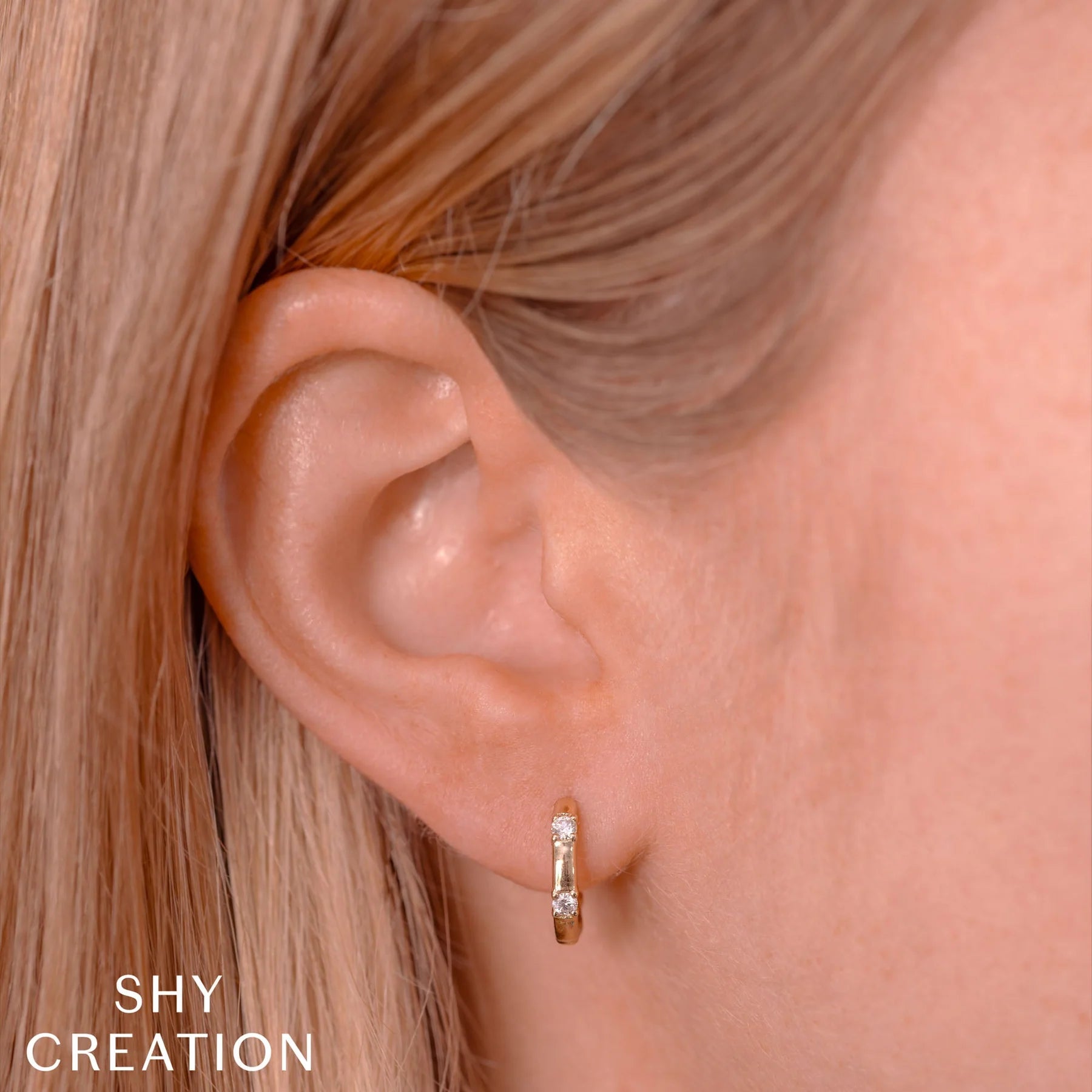014ctw Diamond Huggie Earring