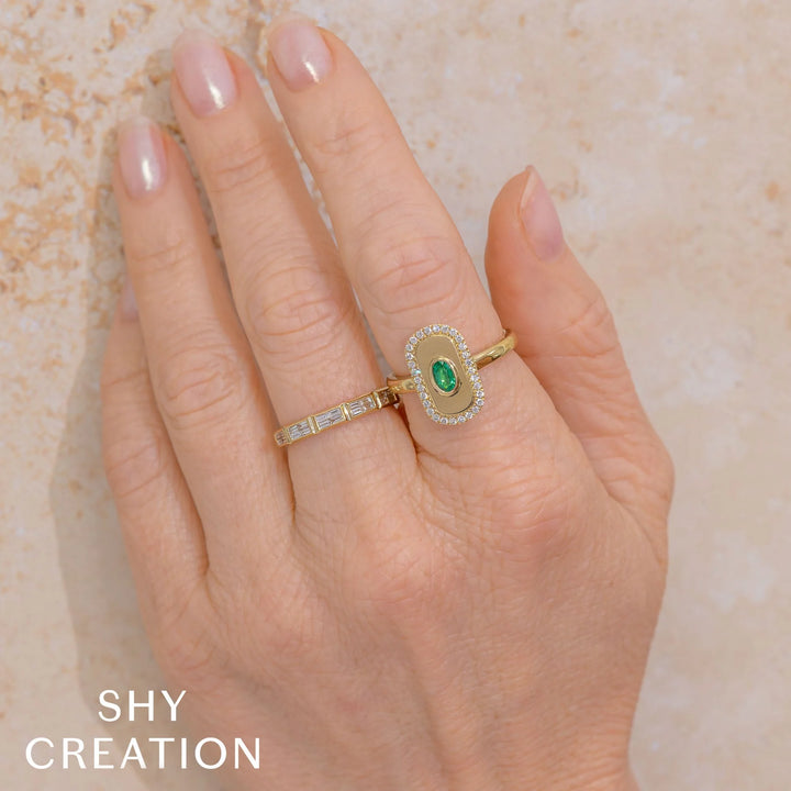 0.30ctw Diamond Baguette Geo Cut Band