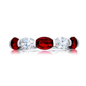 2.35ctw Ruby & Diamond Band