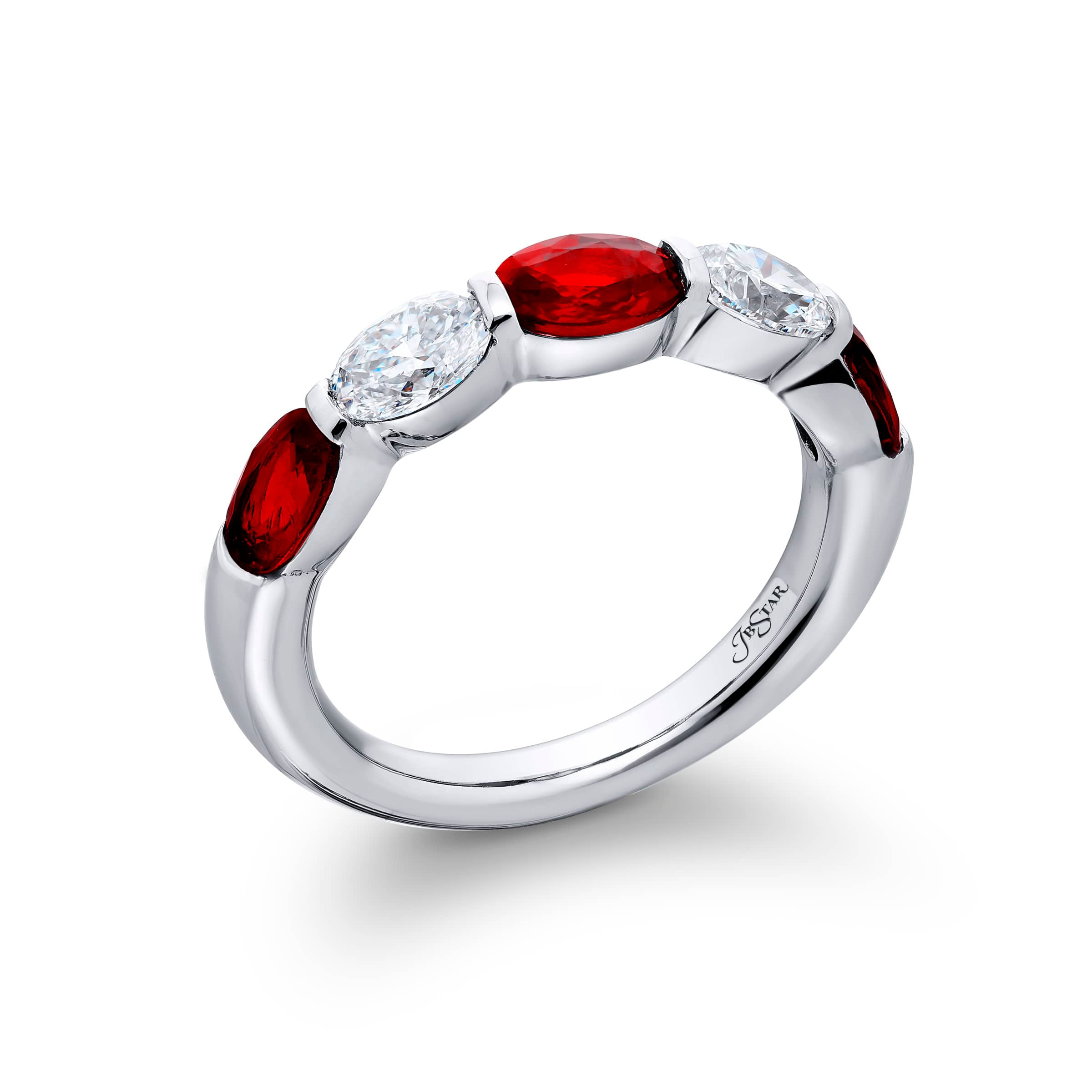 2.35ctw Ruby & Diamond Band