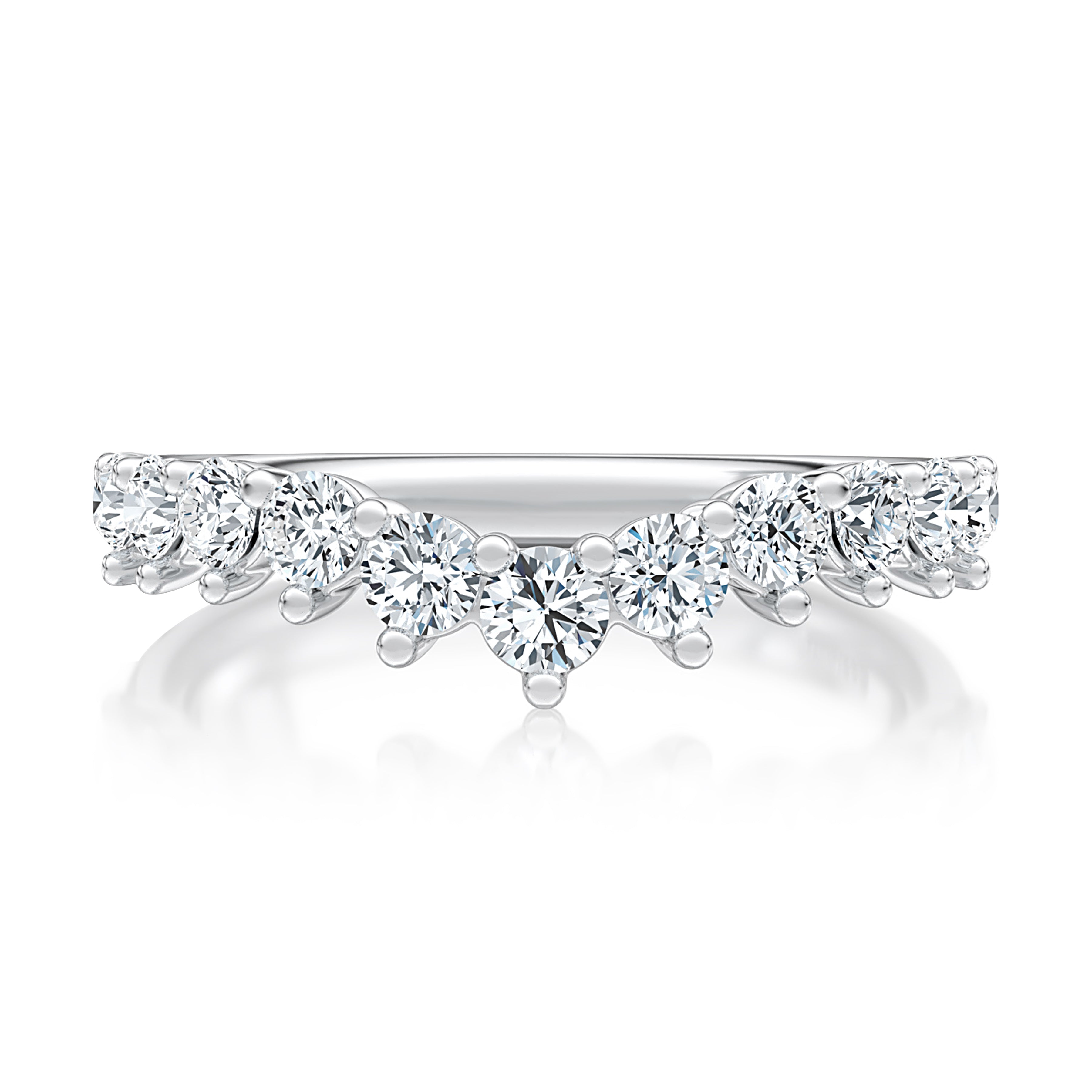 0.72ctw Diamond V Band