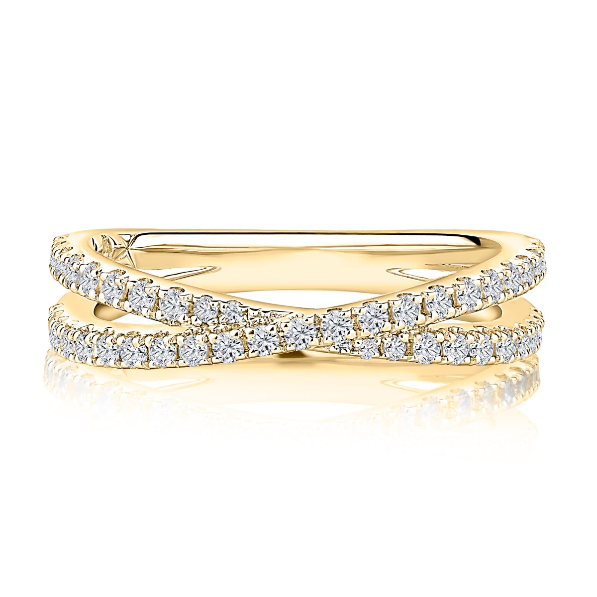 0.41ctw Diamond Criss-Cross Band