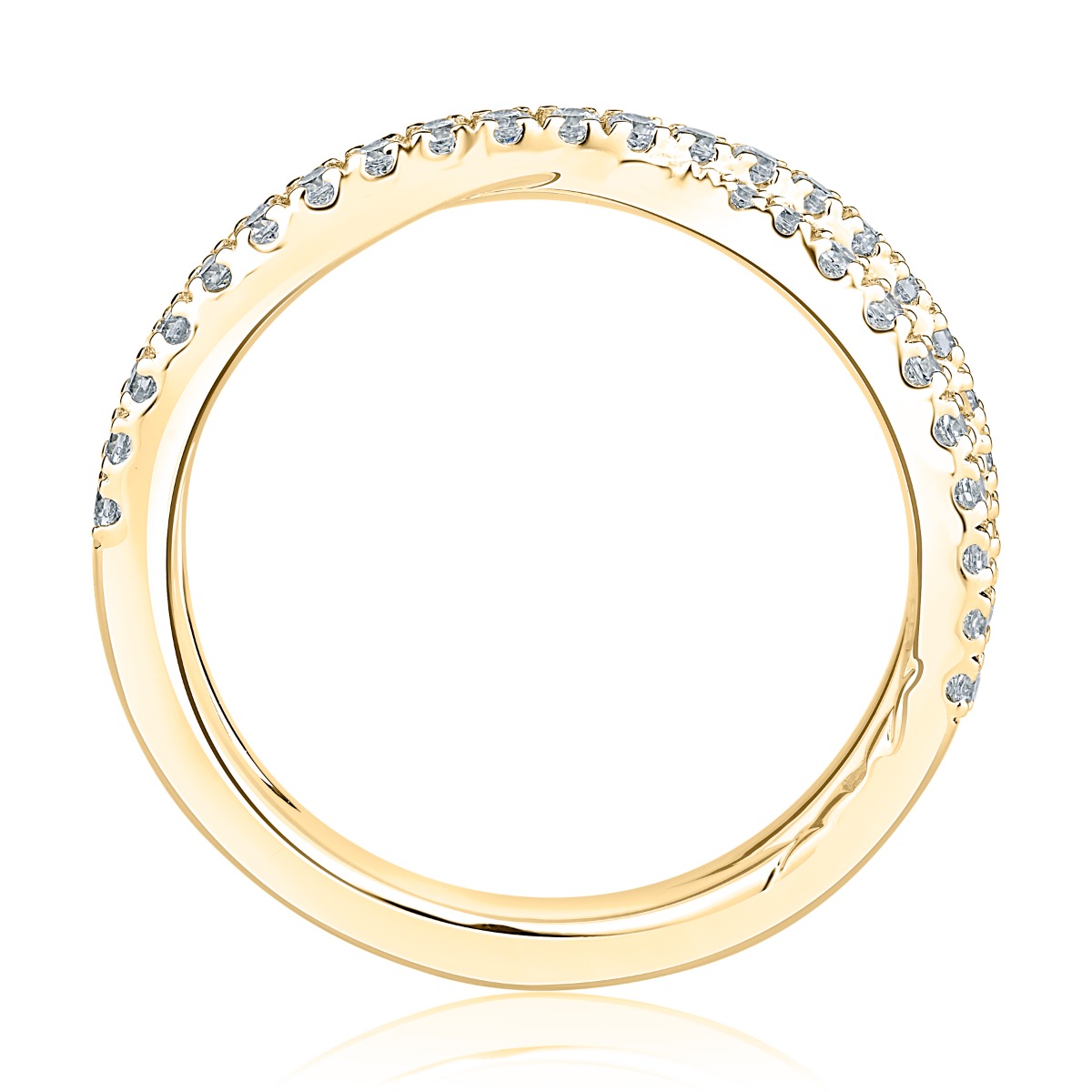 0.41ctw Diamond Criss-Cross Band