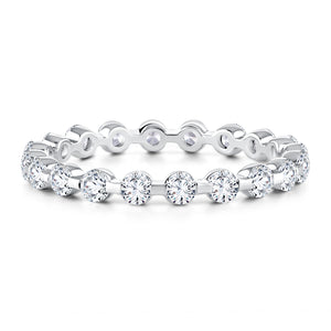 Classic Bezel Round Diamond Eternity Band