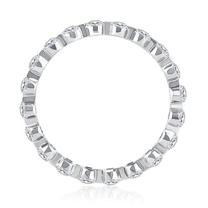 Classic Bezel Round Diamond Eternity Band