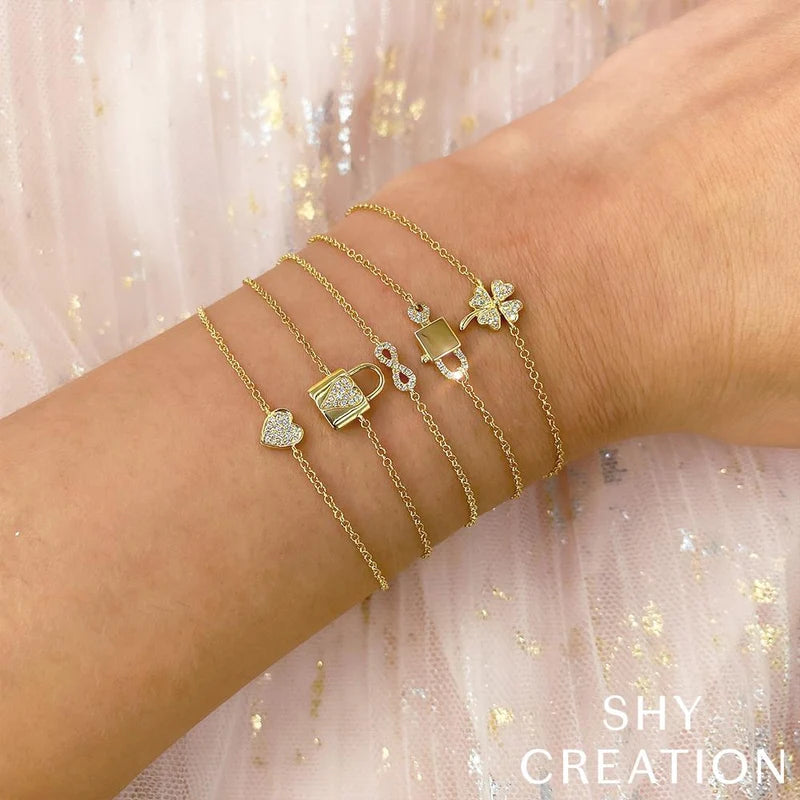 0.04ctw Diamond Infinity Bracelet