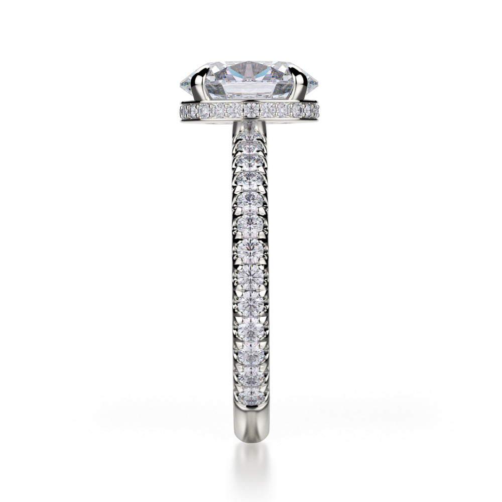 0.32ctw Oval Diamond Engagement Ring