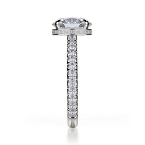 0.32ctw Oval Diamond Engagement Ring