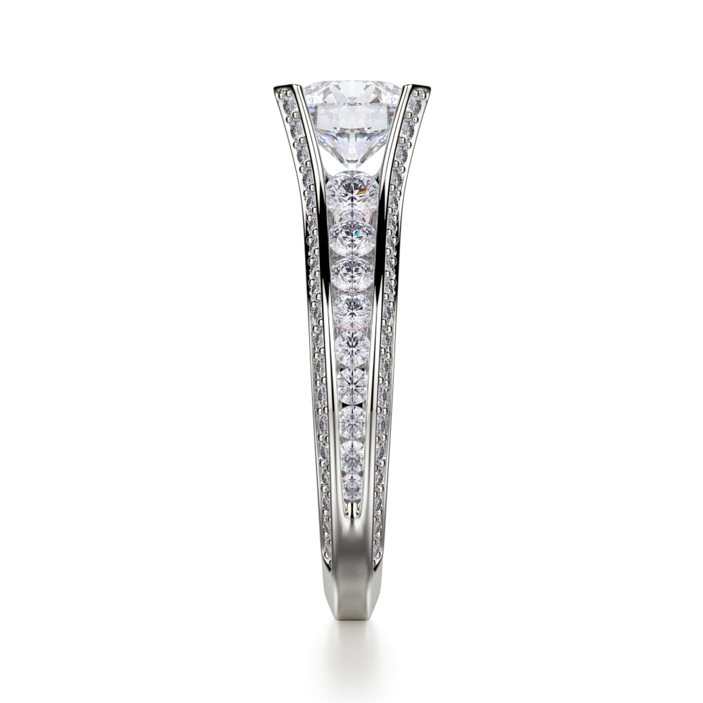 0.80ctw Round Diamond Engagement Ring