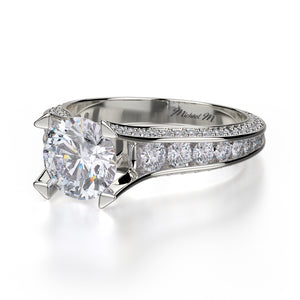 0.80ctw Round Diamond Engagement Ring