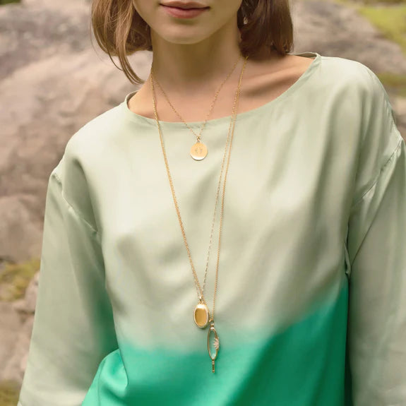 Small 18K Yellow Gold "Baby" Charm with Diamonds