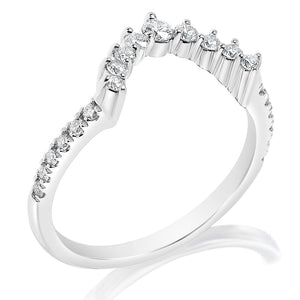.31ctw Diamond Curved Wedding Band