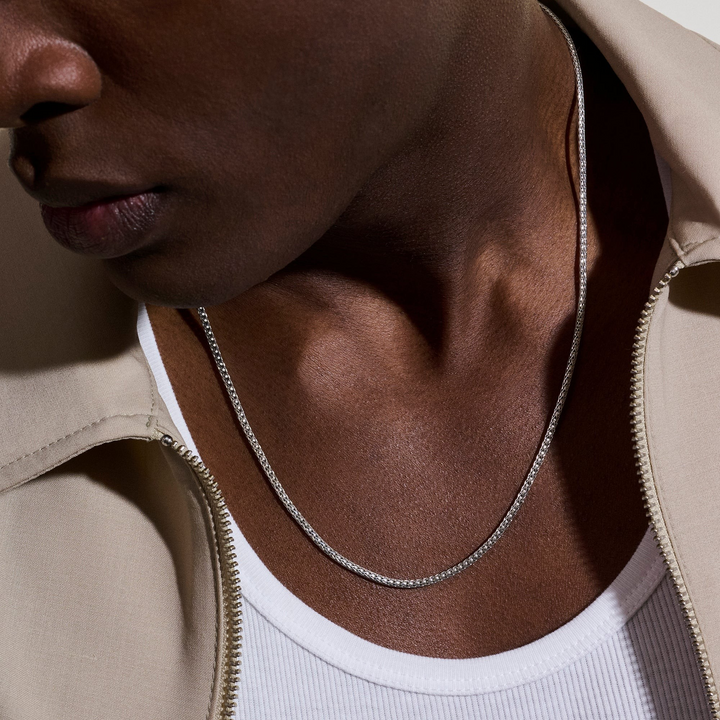 18" Sterling Silver Icon Mini Necklace 2.5MM