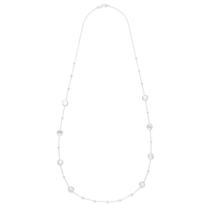 Multi Station Necklace in Sterling Silver