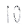 Medium Hoop Earrings in Sterling Silver