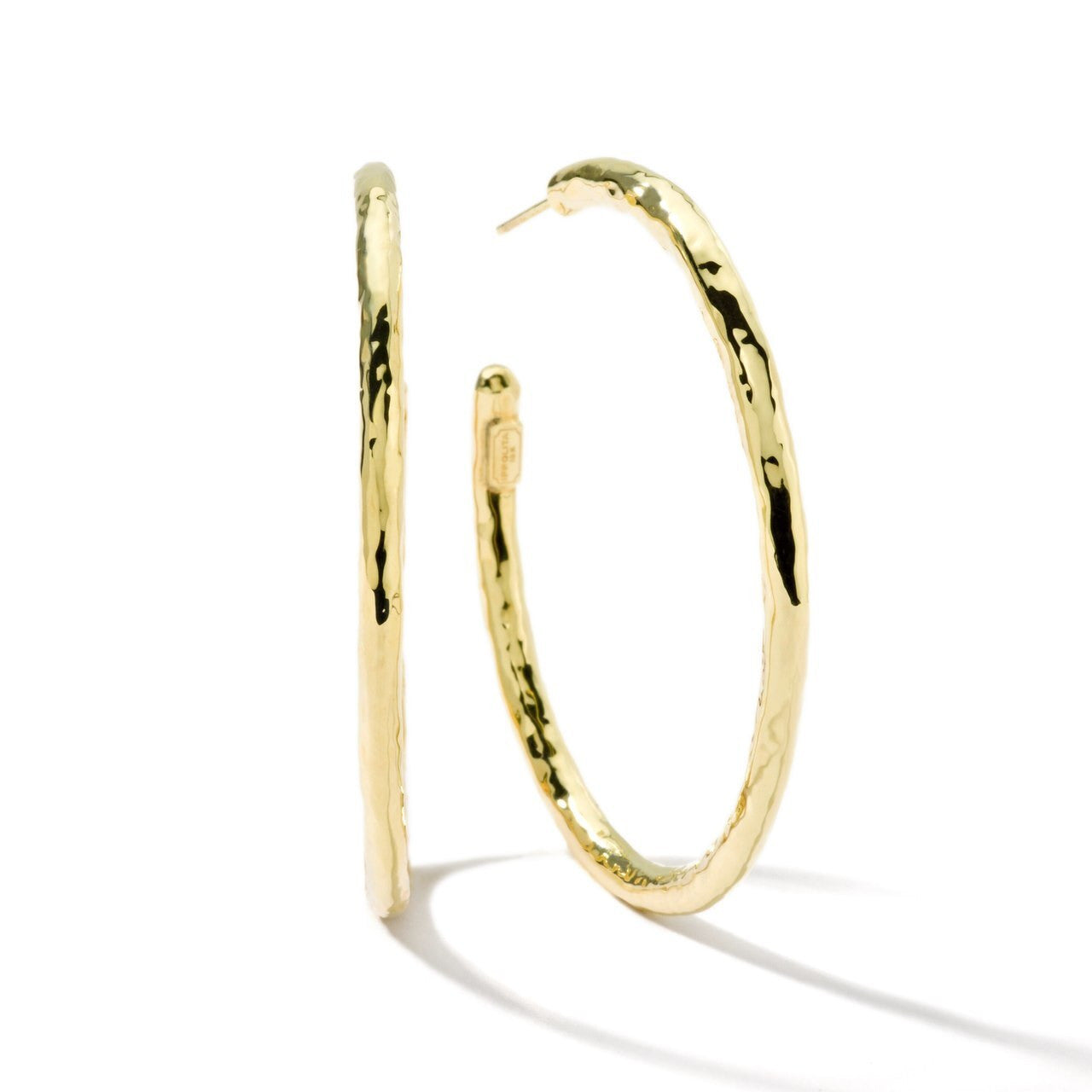 Large Hoop Earrings in 18K Gold