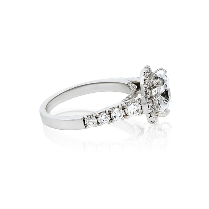 2.86ctw Diamond Halo Engagement Ring