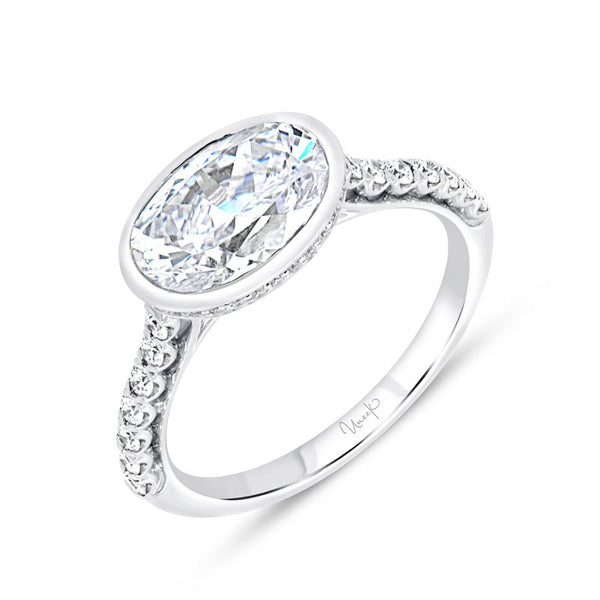 0.33ctw Diamond Oval Engagement Ring