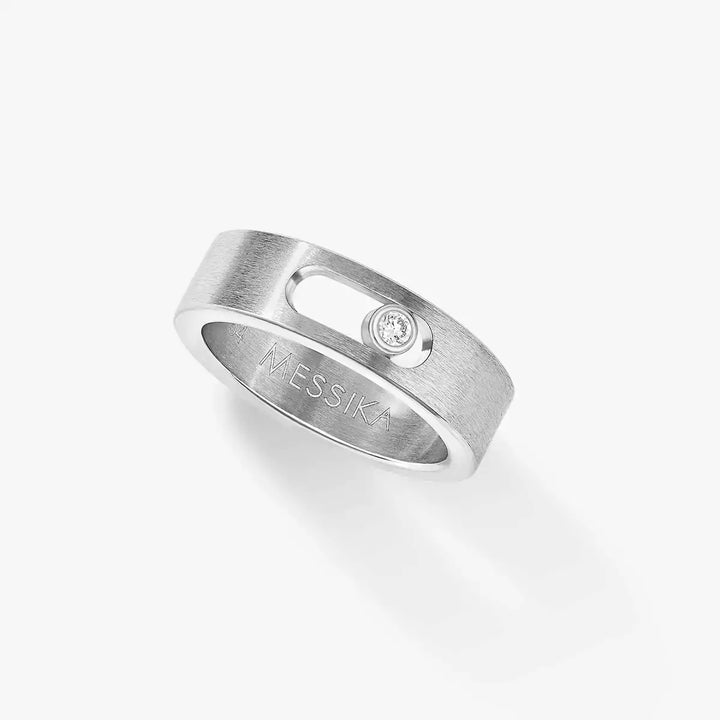 0.05ctw Natural Titanium Diamond Ring