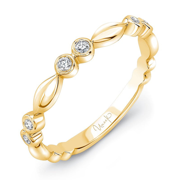 Yellow Gold Diamond Wedding Band/Stackable Ring