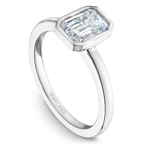 14K White Gold Diamond Engagement Ring