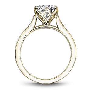 14K Yellow Gold Round Engagement Ring