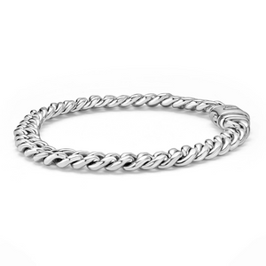 Silver Curb Chain Bracelet | 8mm